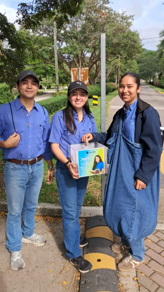 Estudiantes de Universidad Zamorano recolectan aportes para Zamotón 2026 al aire libre en el campus